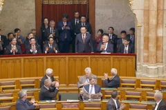 Hình ảnh Chủ tịch Quốc hội dự Phiên họp toàn thể Quốc hội Hungary