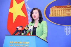 Người phát ngôn Bộ Ngoại giao Lê Thị Thu Hằng. (Ảnh: Văn Điệp/TTXVN) 