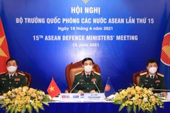 Thượng tướng Phan Văn Giang, Bộ trưởng Bộ Quốc phòng tham dự Hội nghị Bộ trưởng Quốc phòng các nước ASEAN lần thứ 15. (Ảnh: Trọng Đức/TTXVN) 