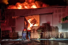 Hiện trường vụ cháy. (Nguồn: TTXVN) 