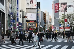 Quang cảnh đường phố tại Tokyo, Nhật Bản ngày 7/4/2020 trong bối cảnh dịch COVID-19 lan rộng. (Nguồn: AFP/TTXVN) 