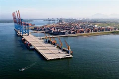 Cụm cảng Cái Mép-Thị Vải, thị xã Phú Mỹ, tỉnh Bà Rịa-Vũng Tàu. (Ảnh: Hồng Đạt/TTXVN) 