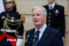 Tân Thủ tướng Pháp Michel Barnier. (Ảnh: THX/TTXVN)