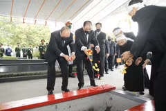 Hình ảnh Lễ an táng nguyên Tổng Bí thư Lê Khả Phiêu