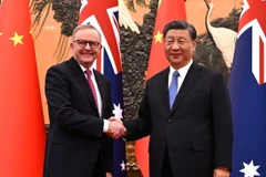 Thủ tướng Australia Anthony Albanese và Chủ tịch Trung Quốc Tập Cận Bình. (Nguồn: EPA)