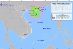 Vị trí và đường đi của cơn bão. (Nguồn: nchmf.gov.vn) 