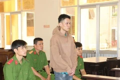 Bị cáo Nguyễn Văn Vũ tại phiên tòa. (Ảnh: Tuấn Kiệt/TTXVN)