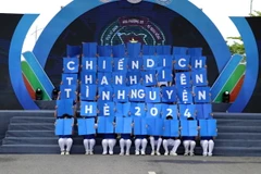 Các hoạt động trong Lễ ra quân Chiến dịch Thanh niên tình nguyện Hè năm 2024. (Ảnh: Hoàng Ngọc/TTXVN)