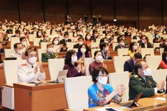 Nội dung buổi làm việc hôm nay sẽ được phát thanh và truyền hình trực tiếp để cử tri và nhân dân theo dõi. (Ảnh: Trọng Đức/TTXVN) 