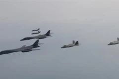 Các máy bay chiến đấu của Hàn Quốc và Mỹ tham gia cuộc tập trận không quân không trên Hoàng Hải ngày 1/2/2023. (Ảnh: Yonhap/TTXVN)