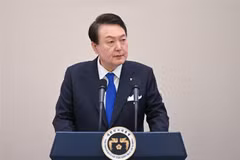 Tổng thống Hàn Quốc Yoon Suk-yeol. (Ảnh: Yonhap/TTXVN)