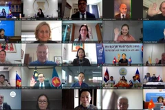 Cuộc họp đặc biệt của AICHR theo hình thức trực tuyến. (Nguồn: dangcongsan.vn) 