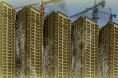 Cuộc khủng hoảng thanh khoản của các công ty bất động sản Trung Quốc đã khiến số dự án mới sụt giảm mạnh và chỉ một số ít dự án tiếp tục được xây dựng. (Nguồn: ft.com) 