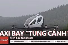 Sửng sốt trước cảnh taxi không người lái bay trên bầu trời Jerusalem