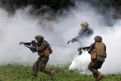 Lực lượng Mỹ trong cuộc tập trận. (Nguồn: AFP/TTXVN) 