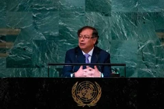 Tổng thống Colombia Gustavo Petro phát biểu tại Đại hội đồng Liên hợp quốc. 