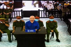 Bị cáo Nguyễn Xuân Đường tại một phiên xét xử (ảnh chụp qua màn hình). (Ảnh: Thế Duyệt/TTXVN) 