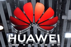 Biểu tượng Huawei. (Ảnh: AFP/TTXVN) 