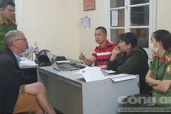 Nghi phạm tại Cơ quan điều tra. (Nguồn: Công an Thành phố Hồ Chí Minh)