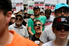 Cuộc đình công ngày 13/7 tại New York. (Nguồn: Getty Images)