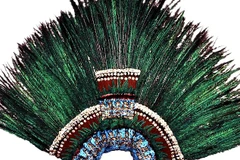 Bộ lông Moctezuma - chiếc mũ đội đầu của Moctezuma II. (Nguồn: DPA) 