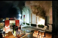 Vụ cháy gây thiệt hại trên diện tích khoảng 350m2. (Nguồn: Báo Công an Nhân dân) 