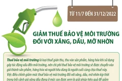 [Infographics] Giảm thuế bảo vệ môi trường đối với xăng, dầu, mỡ nhờn