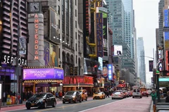 Một tuyến phố ở New York, Mỹ ngày 12/3/2020. (Nguồn: AFP/TTXVN) 