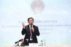 Chủ tịch Quốc hội Vương Đình Huệ phát biểu. (Ảnh: Doãn Tấn/TTXVN) 