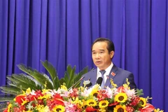 Tân Bí thư Tỉnh ủy Long An Nguyễn Văn Được. (Ảnh: Bùi Giang/TTXVN) 