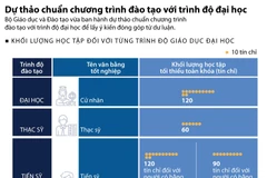[Infographics] Dự thảo chuẩn chương trình đào tạo với trình độ đại học