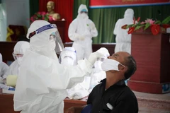 Xét nghiệm COVID-19. (Ảnh: Danh Lam/TTXVN)