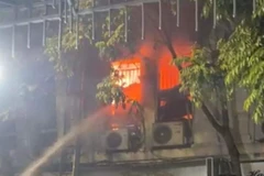 Đám cháy không có thiệt hại về người, thiệt hại về tài sản đang được thống kê. (Nguồn: Facebook)