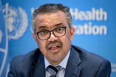 Tổng Giám đốc Tổ chức Y tế thế giới (WHO) Tedros Adhanom Ghebreyesus tại cuộc họp báo ở Geneva, Thụy Sĩ. (Ảnh: AFP/TTXVN) 
