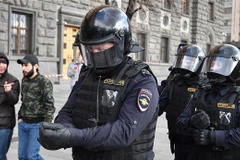 Cảnh sát Nga. (Nguồn: AFP/TTXVN) 