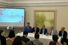 Hội thảo Thúc đẩy Thương mại Đầu tư Việt Nam-Anh được tổ chức ngày 13/9 tại Đại sứ quán Việt Nam tại Anh. (Ảnh: Phong Hà/Vietnam+) 