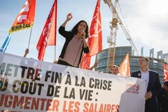 Cuộc biểu tình ở Strasbourg, Pháp. (Nguồn: Twitter) 