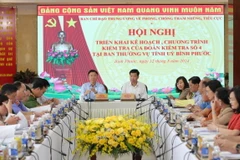 Phó Thủ tướng Chính phủ Lê Thành Long quán triệt nội dung làm việc. (Ảnh: TTXVN phát)