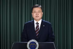 Tổng thống Hàn Quốc Moon Jae-in. (Ảnh: Yonhap/TTXVN) 