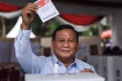 Tổng thống đắc cử Indonesia Pranowo Subianto. (Ảnh: AFP/TTXVN)