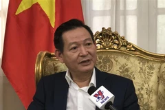  Đại sứ Việt Nam tại Ai Cập Trần Thành Công trả lời phỏng vấn TTXVN. (Ảnh: Việt Khoa/ PV TTXVN tại Cairo) 