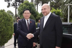 Chủ tịch Quốc hội Vương Đình Huệ hội đàm với Chủ tịch Quốc hội Iran