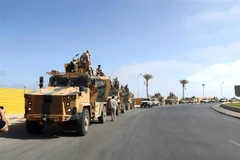 Binh sỹ được triển khai tại thủ đô Tripoli của Libya. (Ảnh: THX/TTXVN) 