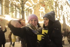 Hình ảnh người dân Nga đón mừng Năm mới 2022 tại Moskva