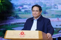 Thủ tướng Phạm Minh Chính chủ trì Phiên họp thứ 15 BCĐ dự án trọng điểm ngành giao thông. (Ảnh: Dương Giang/TTXVN)