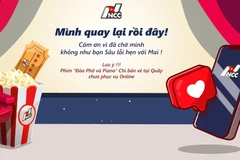 Thông báo mới nhất của Trung tâm Chiếu phim Quốc gia về việc phát hành vé “Đào, phở và piano.” (Ảnh chụp màn hình)