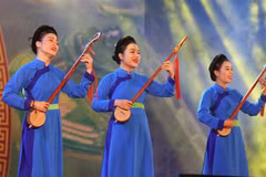 Chương trình biểu diễn nghệ thuật tại buổi lễ. (Ảnh: Danh Lam/TTXVN)