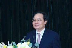 Ông Phùng Xuân Nhạ, Phó Trưởng Ban Tuyên giáo Trung ương phát biểu tại hội nghị. (Ảnh: Phương Hoa/TTXVN)