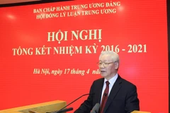 Tổng Bí thư Nguyễn Phú Trọng phát biểu tại Hội nghị. (Ảnh: Trí Dũng/TTXVN) 