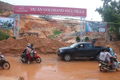 Hiện trường vụ lở cát. (Nguồn: baobinhthuan.com.vn)